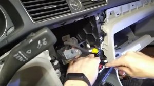 Volkswagen Passat B7 2016 снятие торпедо для восстановления подушек безопасности