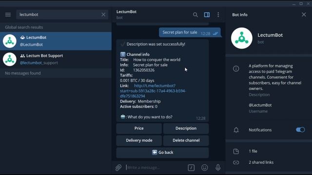 Telegram bot to collect PayPal and crypto payments for your channels (paid subscriptions) смотреть онлайн