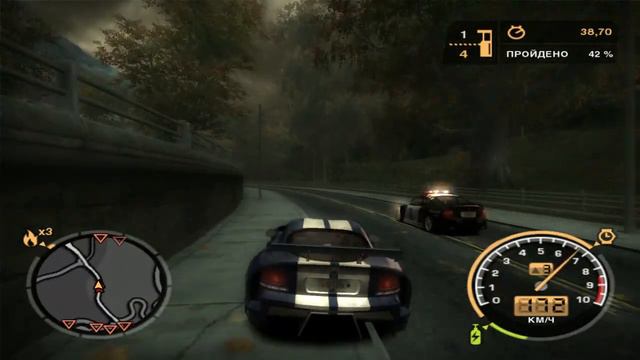 Need for Speed™ Most Wanted Black Edition - Испытание №21 (Dodge Viper SRT10) смотреть онлайн