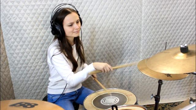Coldplay Yellow Drum Cover by Nastya Soobbotina Open Music Studio 2015 смотреть онлайн