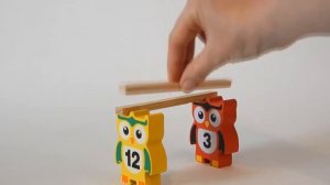 Цыфры - совушки от 1 до 12 на английском для детей. Learn Numbers for Kids. Learn 1 to 12.