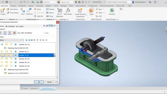 Create Shaft and Gear - Autodesk Inventor 2023 Tutorial смотреть онлайн
