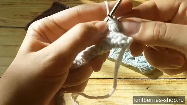 Узор с вытянутыми петлями 