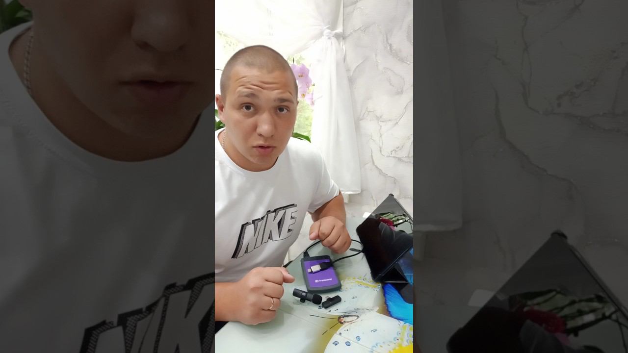 Как подключить переходник USB на TYPE-C и Беспроводной петличный микрофон к телефону?