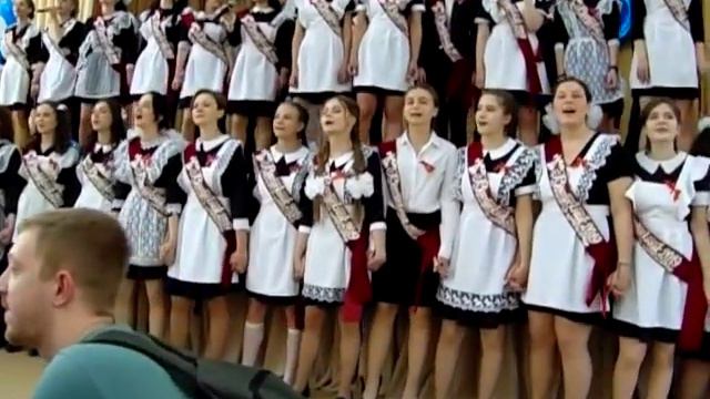 Пушкино,школа №9. Последний звонок,последняя песня! СУПЕР!!!! смотреть онлайн