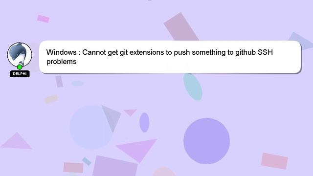 Windows : Cannot get git extensions to push something to github SSH problems смотреть онлайн
