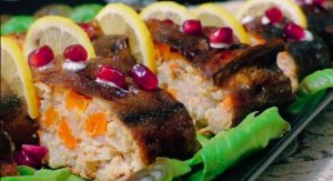 Фаршированная горбуша, вкусно и просто!