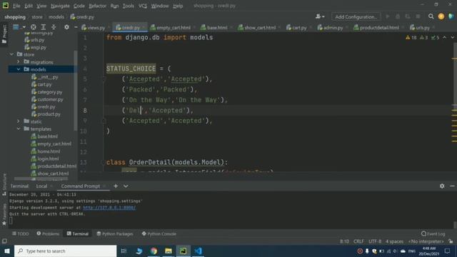 #38. Create Order model || E-commerce website in django || Python World || Django смотреть онлайн