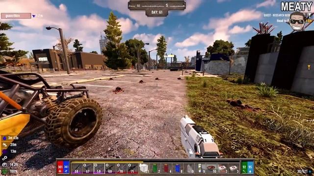Day 61: WE FOUND THE LASER WORK BENCH!.. 7 Days To Die: Darkness Falls