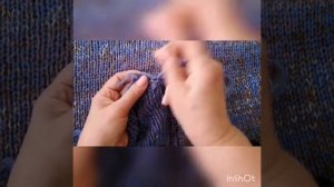 Как пришить накладной карман. Вязание спицами. Матрасный шов