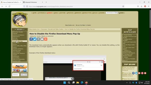 How to Disable the Firefox Download Menu Pop Up смотреть онлайн