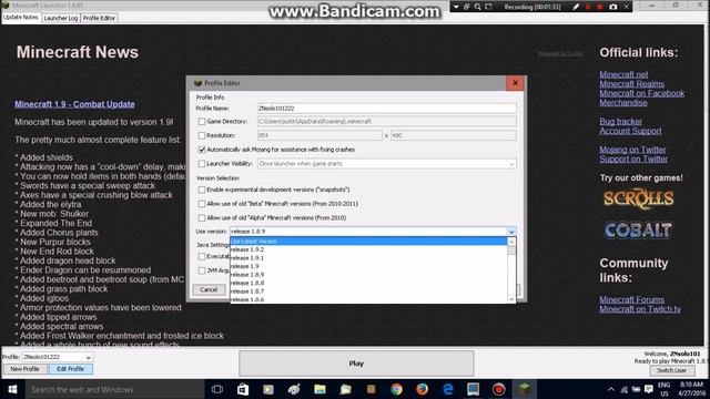Minecraft server fix (can not connect server out of date) 1 8 9 and 1 9 help смотреть онлайн