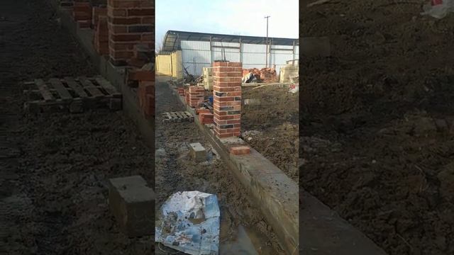 Строительство забора из забутовочного кирпича смотреть онлайн