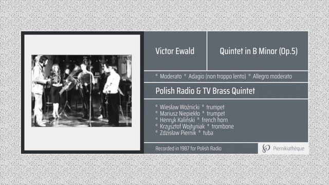 ⌖ Victor Ewald ⌖ Quintet in B Minor (Op.5) ⌖ Polish Radio & TV Brass Quintet смотреть онлайн
