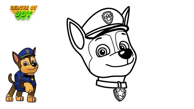 How to DRAW CHASE from PAW PATROL смотреть онлайн
