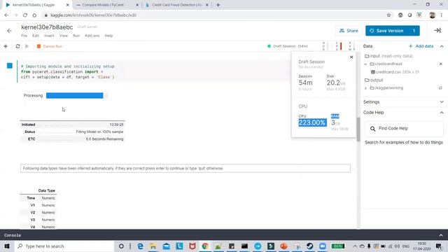 Solving Kaggle Credit Card Fraud Detection Using Pycaret Library- Data Science смотреть онлайн