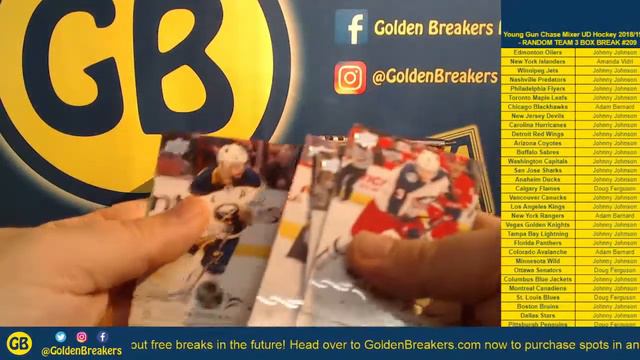 Golden Breakers - Break #209 - Young Gun Chase Mixer Upper Deck Hockey 2018/19/20 смотреть онлайн