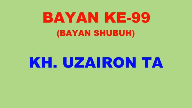 099 Bayan KH Uzairon TA Download Video Youtube|mp3 смотреть онлайн