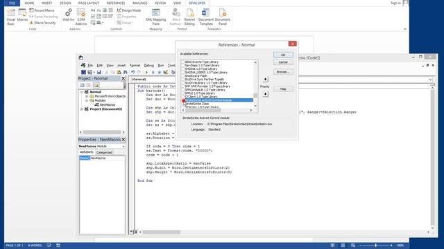 Code-128 in Microsoft Word смотреть онлайн