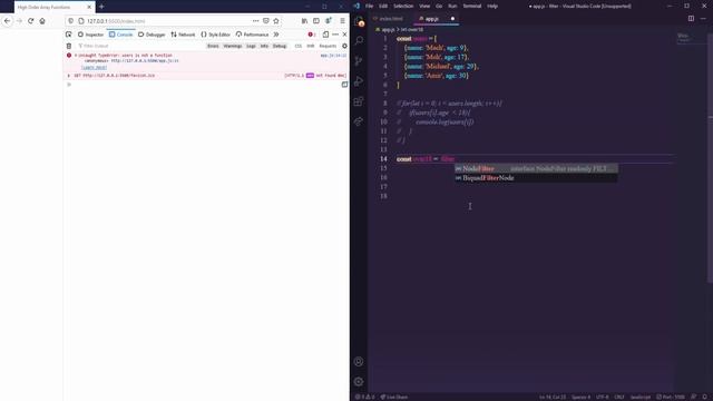 FILTER | Higher order array methods in JavaScript смотреть онлайн