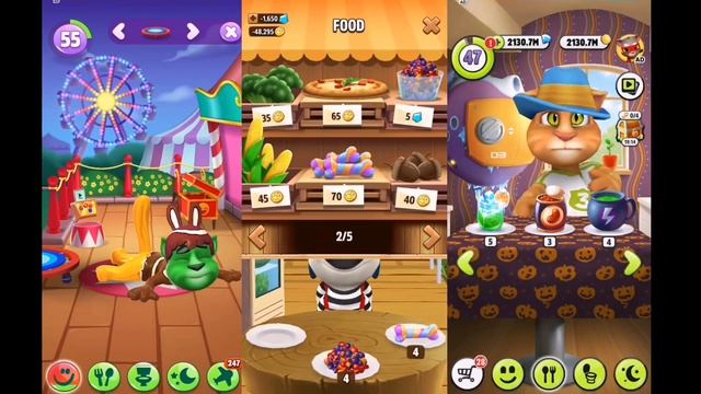 My Talking Tom 2 Vs My Talking Hank Vs My Talking Tom??Toilet Poop / Android Gameplay