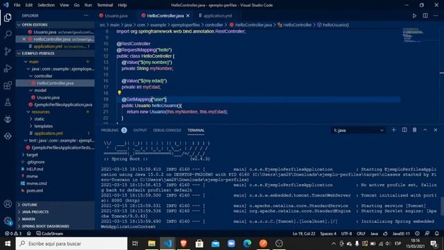 Spring 2.4+ perfiles смотреть онлайн