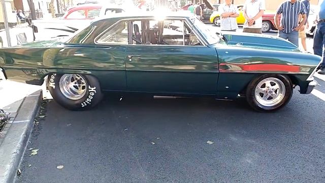 1967 METALLIC HUNTER GREEN GM WA387E CHEVROLET NOVA RACE CAR смотреть онлайн