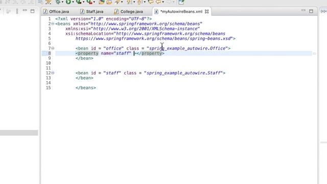 Bean autowiring in spring framework смотреть онлайн