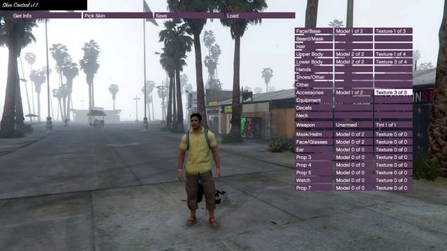 GTA 5 Skin Control v1.1 смотреть онлайн