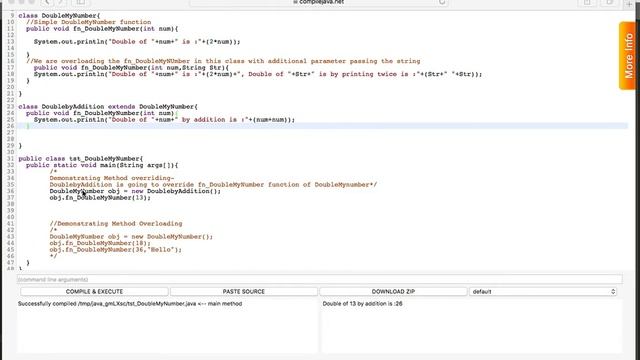 3. Sample JAVA program - Polymorphism смотреть онлайн