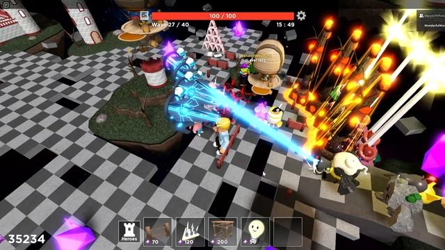 The Updated Chaos Kingdom Hard Mode Challenge Roblox Tower Heroes (Sacred Shrine Update) смотреть онлайн