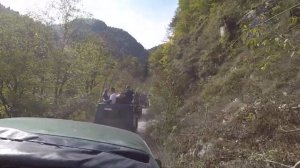 Джип-тур в Абхазии, дорога к Гегскому водопаду, октябрь 2020 (часть 1)