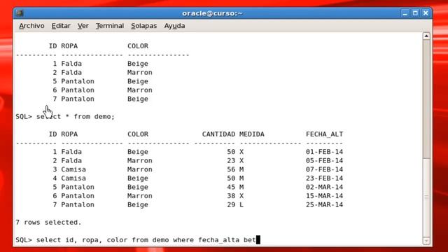 Introduccion al lenguaje SQL - Demostracion Practica - Los operadores BETWEEN e IN (16a) смотреть онлайн