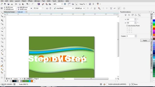 Coreldraw X7 in pashto language | Part 18 | Graphics designing - Banner and Business card смотреть онлайн