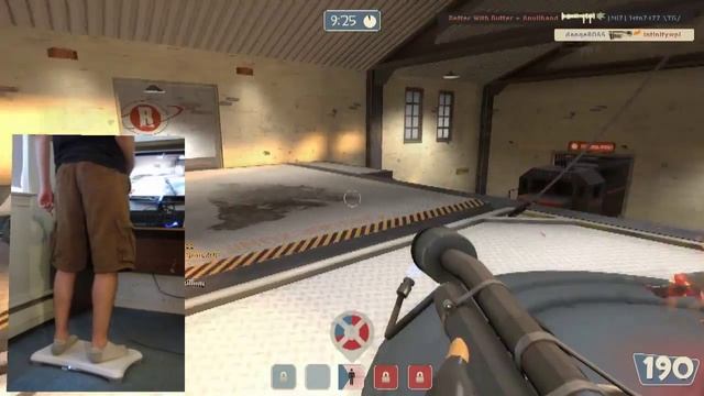 Playing Team Fortress 2 with the Wii Balance Board смотреть онлайн
