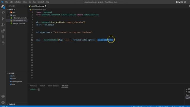 Excel Data Validation Using Python Openpyxl Tutorial #10 смотреть онлайн
