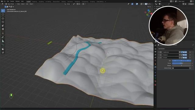 Road on a Terrain - Blender Tutorial смотреть онлайн