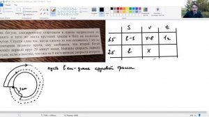 подготовка к ОГЭ,ЕГЭ.  Несложная задача на вычисление скорости бегуна при беге на несколько кругов