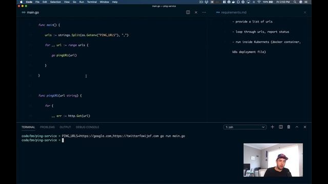 Building a ping service using Golang for Docker and Kubernetes смотреть онлайн