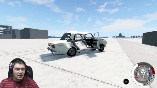 Краш тесты ВАЗ 2103 в BeamNG.drive//Frolov Ncap.