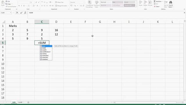 Excel SUM Function: Sum Up the Cells, Columns or Rows | Excel in Minutes смотреть онлайн