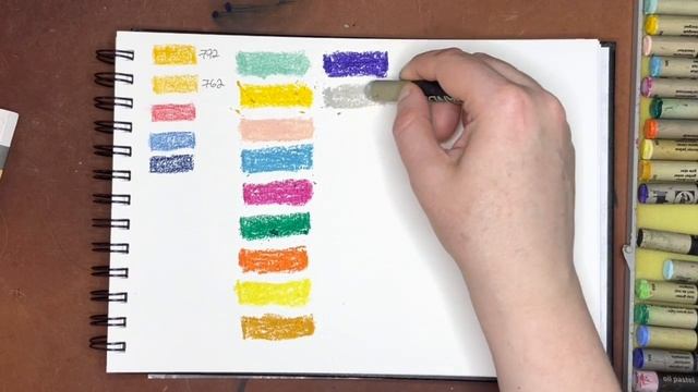 Vintage Art Supply Swatching: Panda Oil Pastels and Pelikan Crayons (+ Daler Rowney Oil Pastels) смотреть онлайн