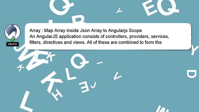 Array : Map Array inside Json Array to Angularjs Scope смотреть онлайн