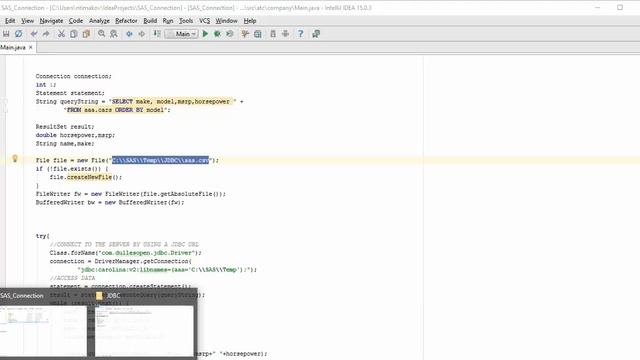 SAS JDBC смотреть онлайн