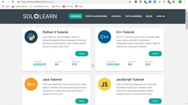 sololearn free online courses смотреть онлайн