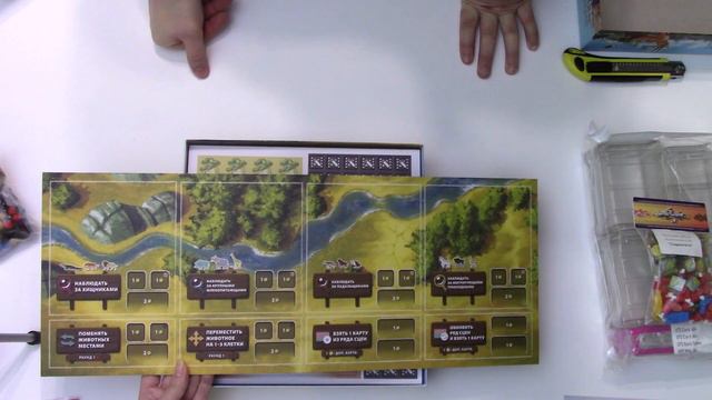 Распаковка настольных игр Амулет и Дикая Природа Серенгети с комп-ми от Meeple Foxes и Meeple House смотреть онлайн
