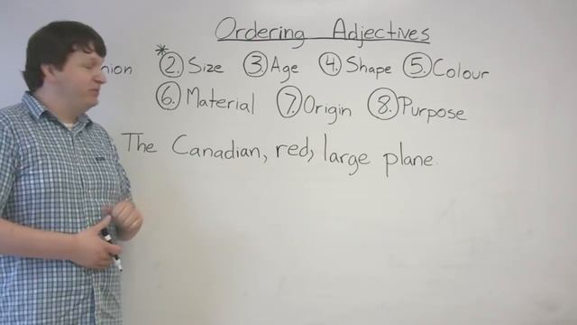 Order Of Adjectives In English