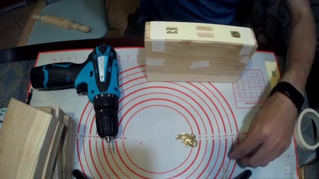 Шаблон для установки фурнитуры шкатулки