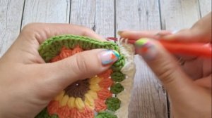 ?ВЯЖЕМ СУМКУ ВСЕГО ИЗ ТРЁХ КВАДРАТОВ?crochet bag?Häkeltasche