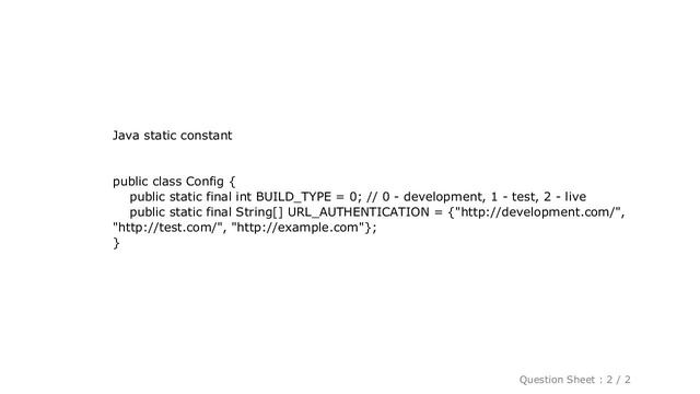 Android : Which is best way to define constants in android, either static class, interface or xml r смотреть онлайн